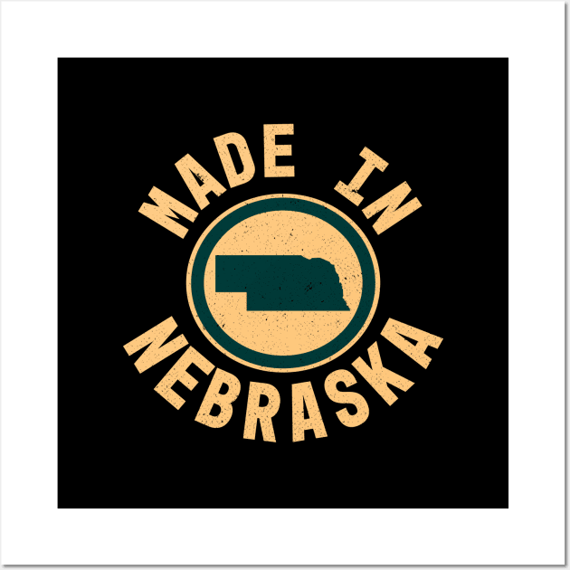 Made In Nebraska Wall Art by Commykaze